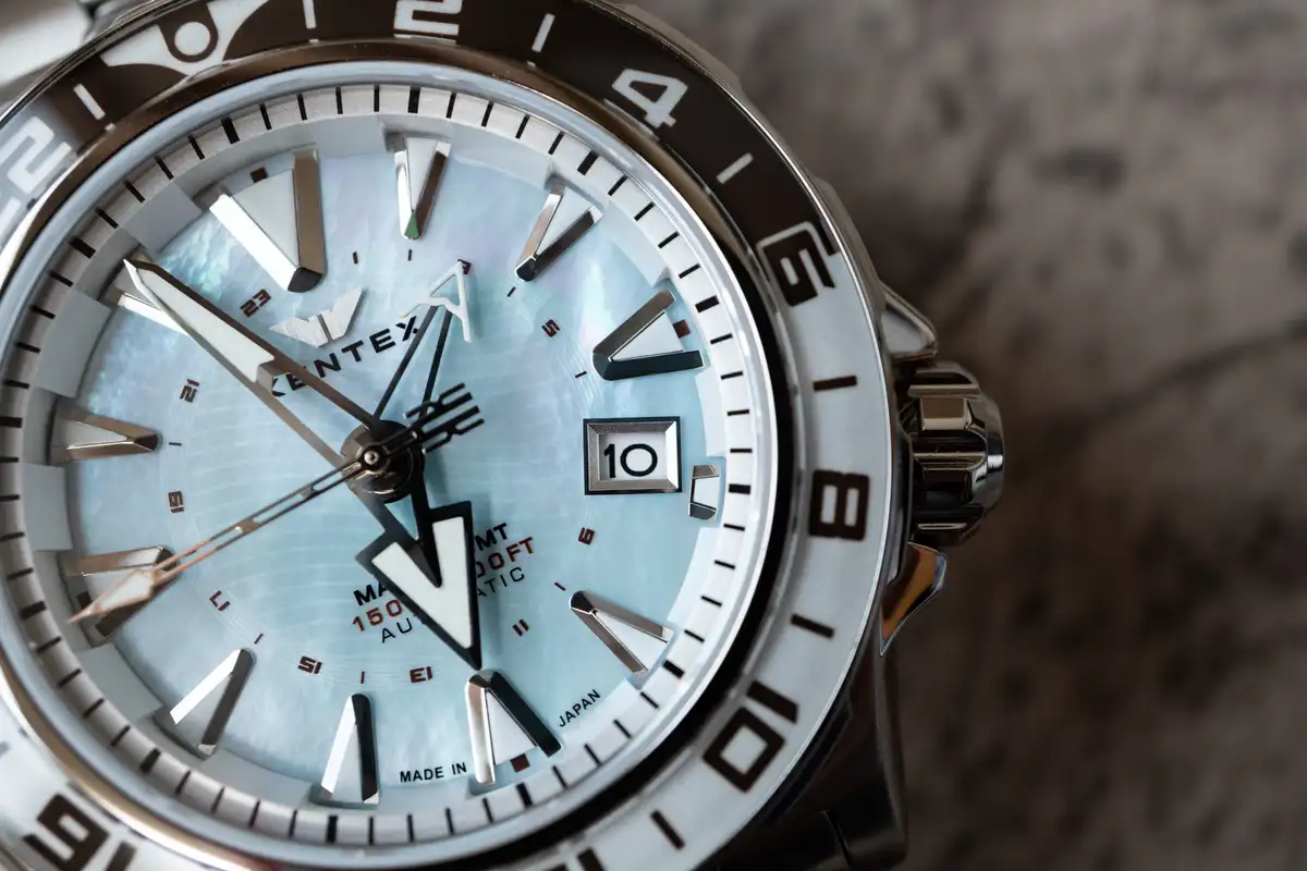 ケンテックス マリンGMT アイスブルーMOP S820X-12