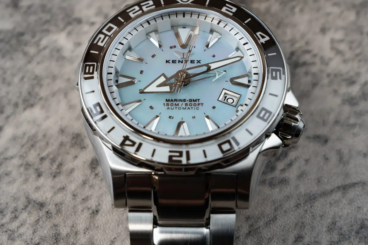 ケンテックス マリンGMT アイスブルーMOP S820X-12