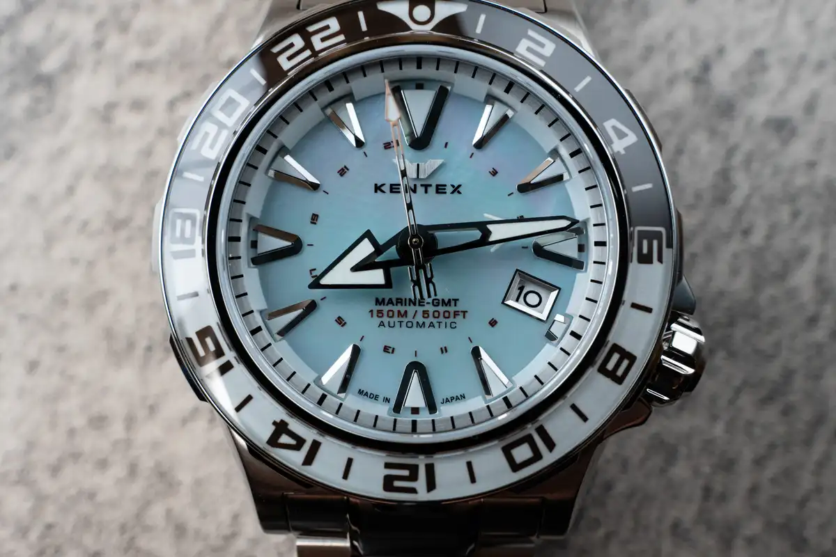 ケンテックス マリンGMT アイスブルーMOP S820X-12