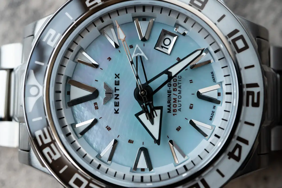 ケンテックス マリンGMT アイスブルーMOP S820X-12