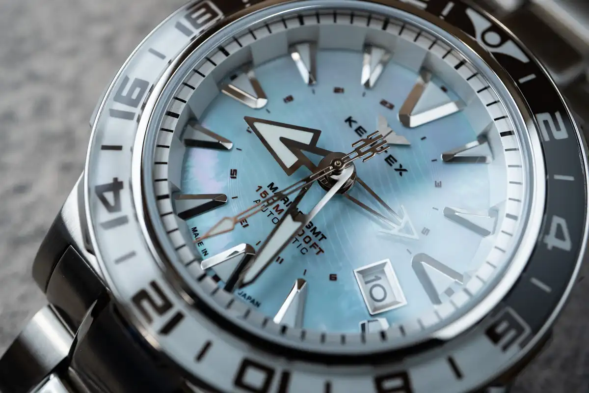 ケンテックス マリンGMT アイスブルーMOP S820X-12