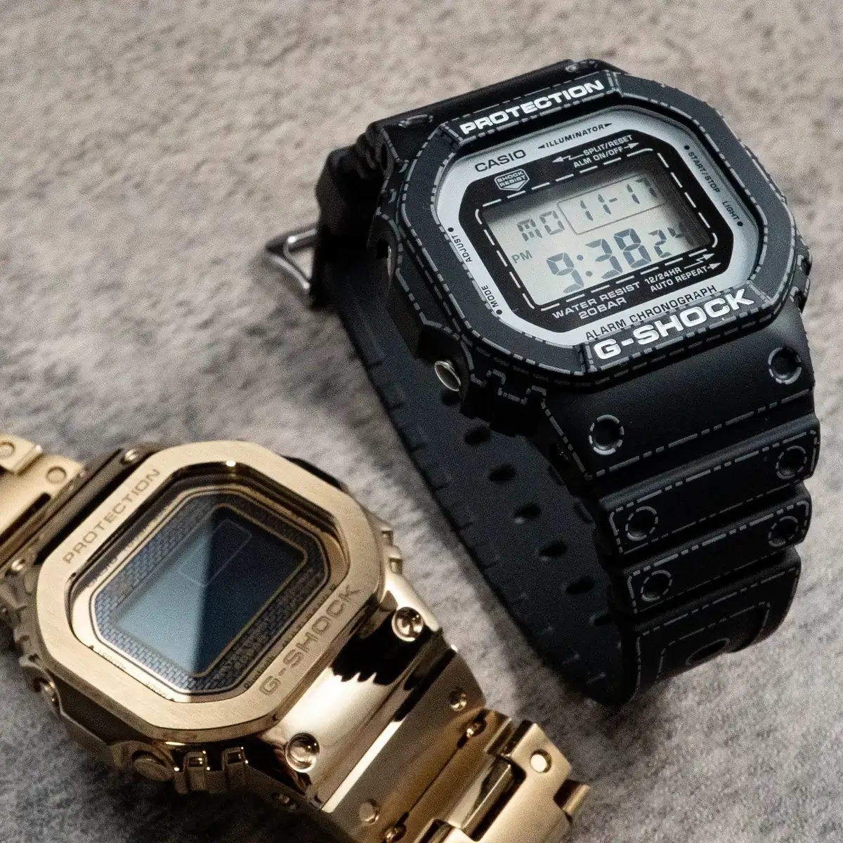 腕時計喫茶-Wristwatch-Tearoom- | ストレスに〝早めのG-SHOCK〟が効く!! 折り紙モチーフG-SHOCK「DW-5600RGM-1JR」購入レビュー DW-5600RGM-1JR G-SHOCK GMW-B5000GD-9JF