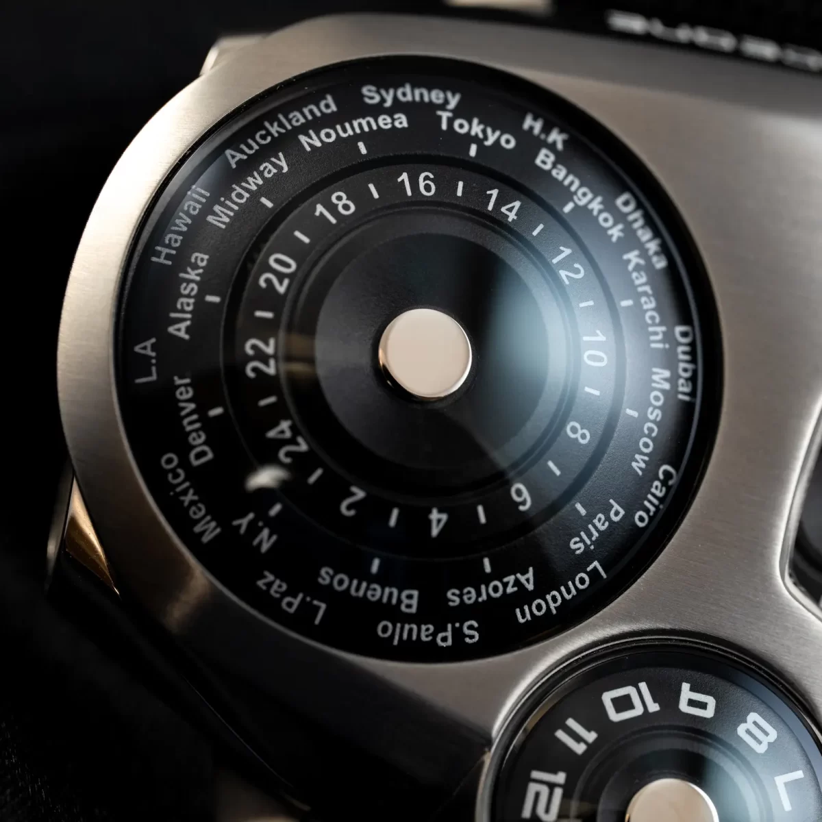 スペースワン ワールドタイマー チタニウム SpaceOne WORLDTIMER TITANIUM 24時間計 世界時刻