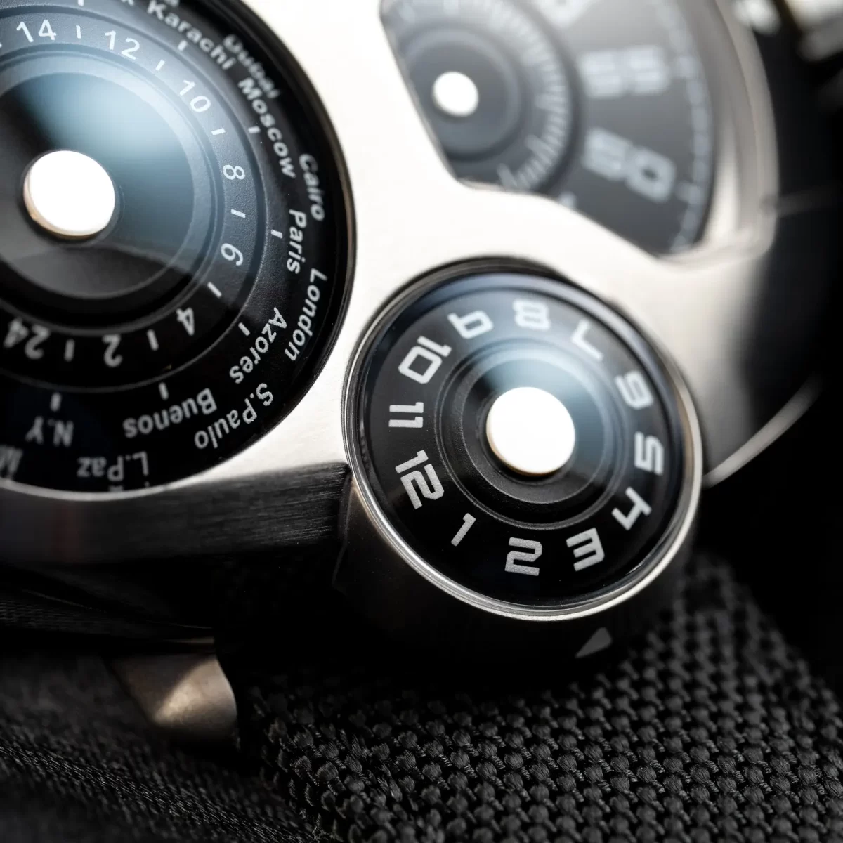 スペースワン ワールドタイマー チタニウム SpaceOne WORLDTIMER TITANIUM 時針