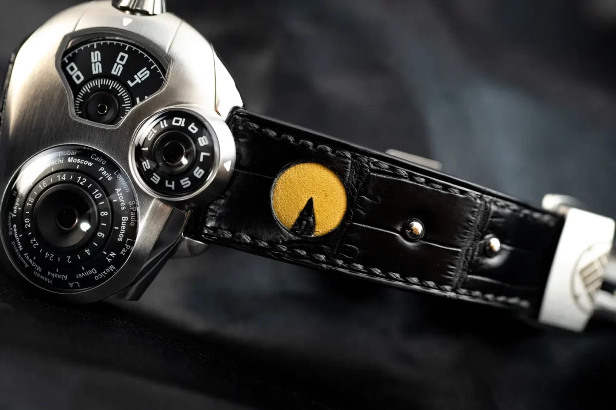 Spaceone WORLDTIMER TITANIUM 松下庵 謹製 オリジナルストラップ