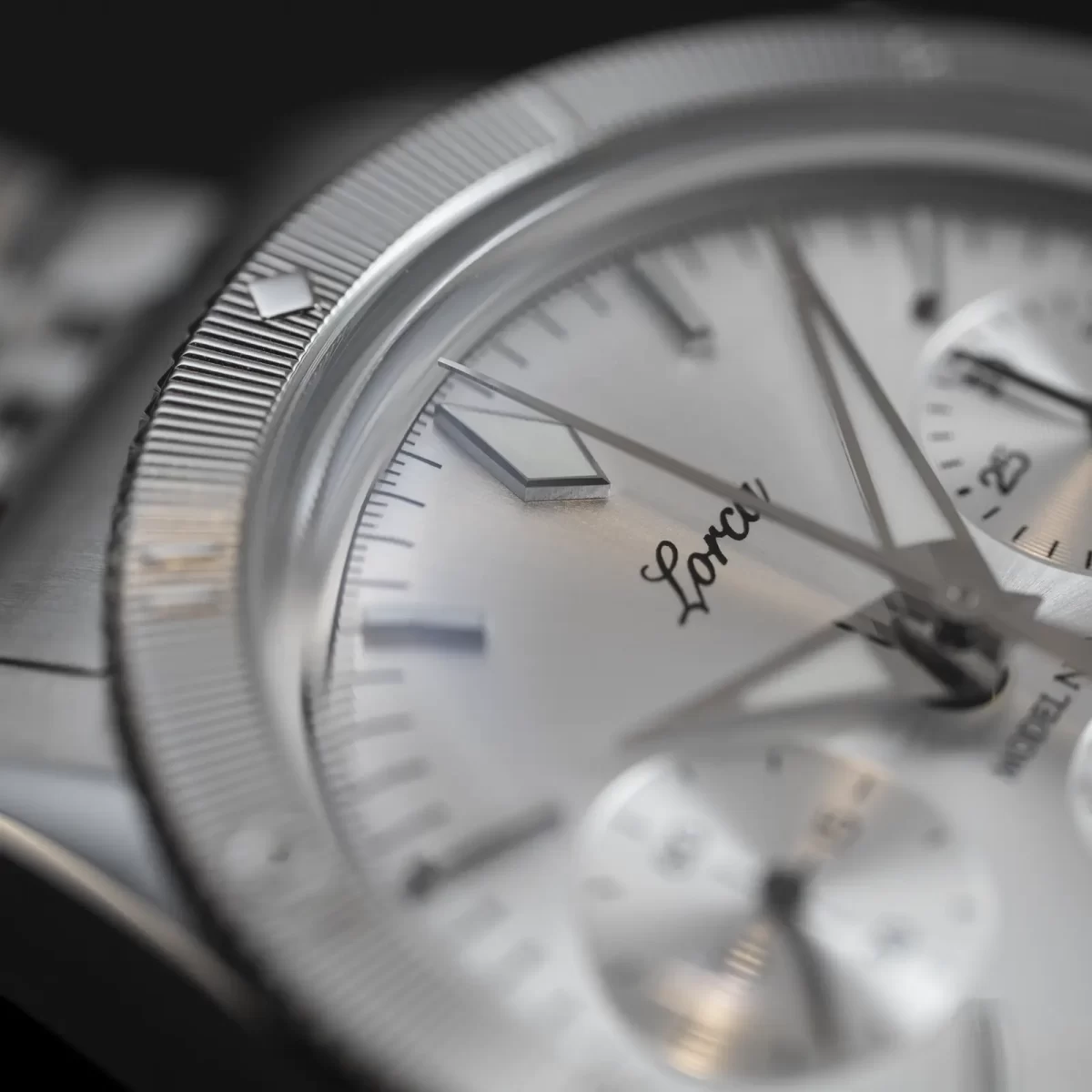 Lorca watch ロルカ モデル No.2 model シルバー サンレイ ダイヤル インデックス