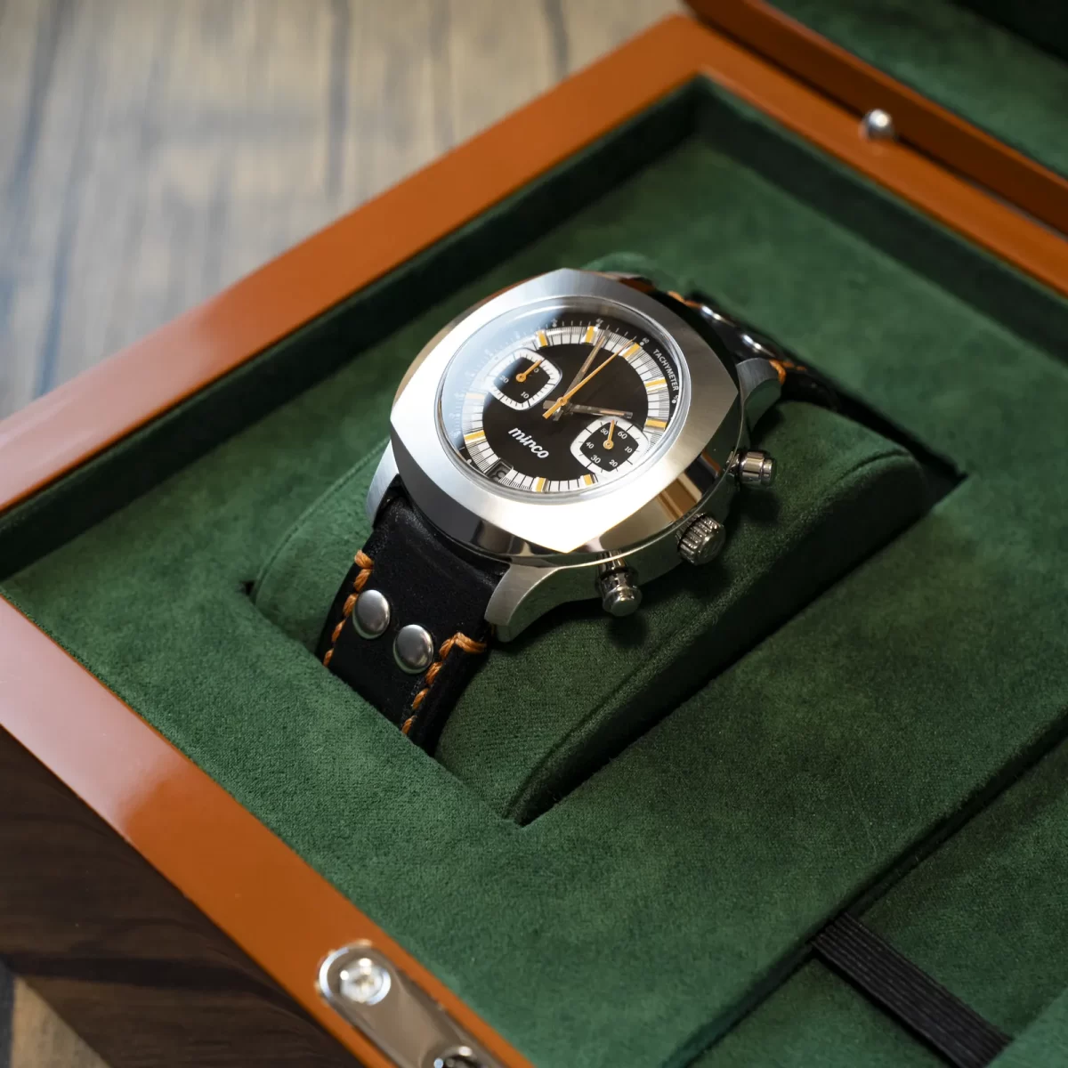 mirco TYPE-02 ミルコ Fukushima Watch フクシマウォッチ セクターダイヤル ブラック BB ボックス 開放