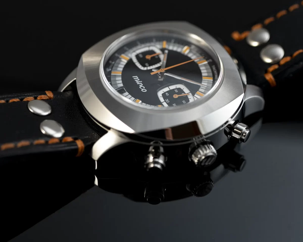 mirco TYPE-02 ミルコ Fukushima Watch フクシマウォッチ セクターダイヤル ブラック BB 平置き 松下庵