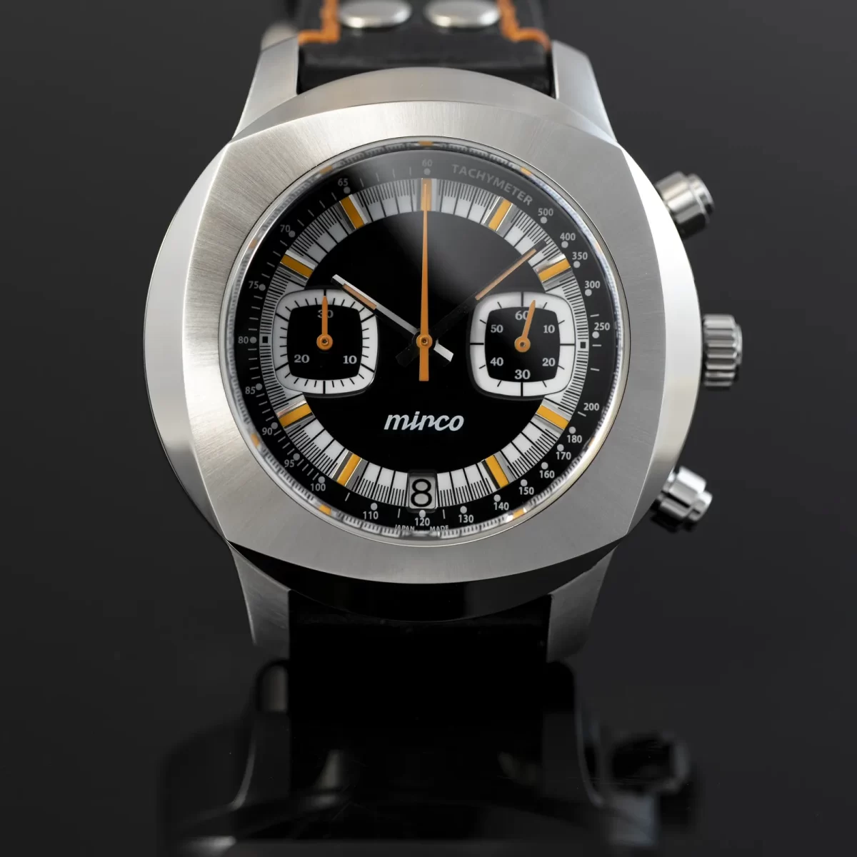 mirco TYPE-02 ミルコ Fukushima Watch フクシマウォッチ セクターダイヤル ブラック BB 正面